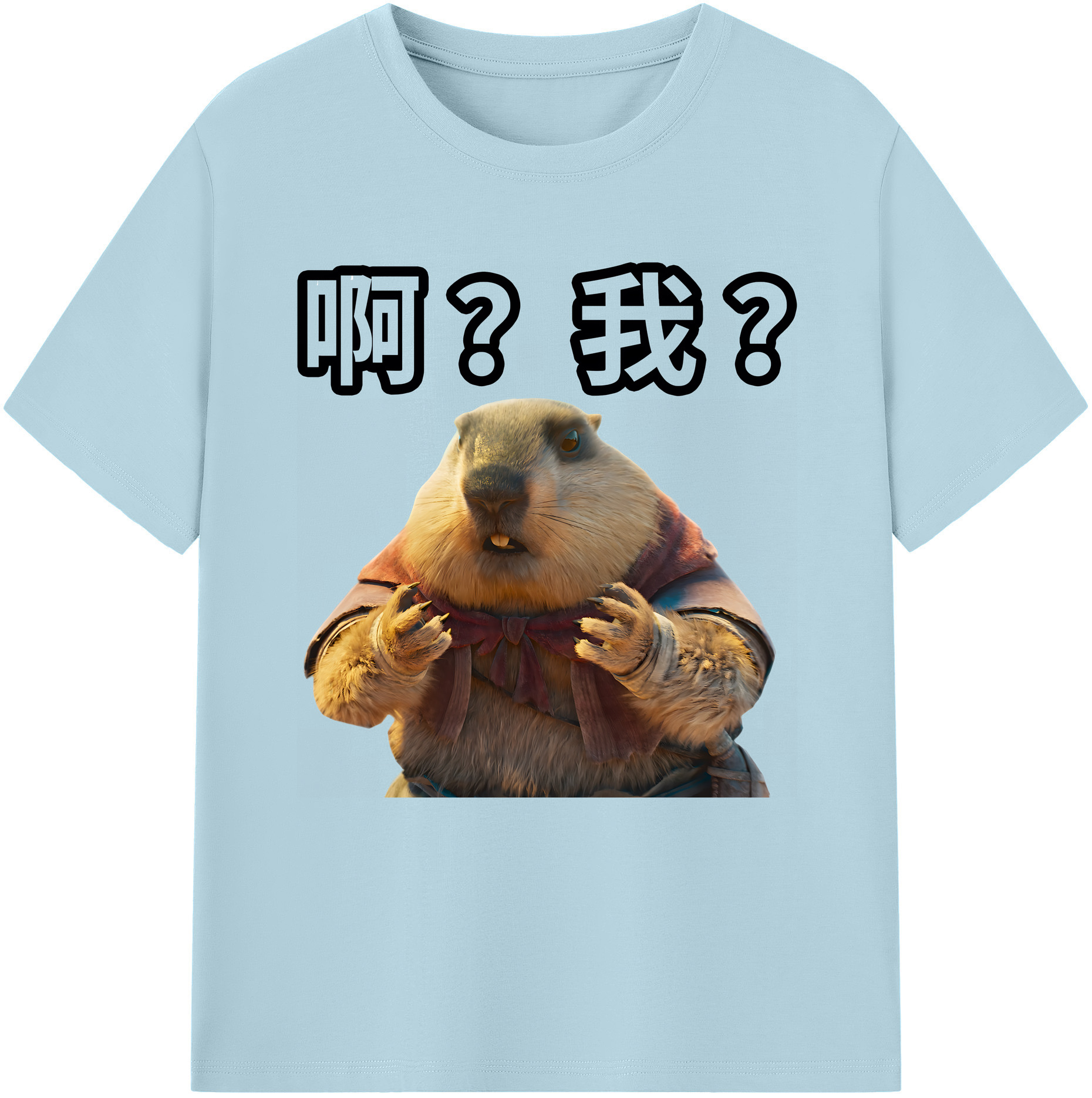 （画像用） Ne Zha 2 ナタ 魔童の大暴れ 綿100％半袖Tシャツ（フロントプリント）